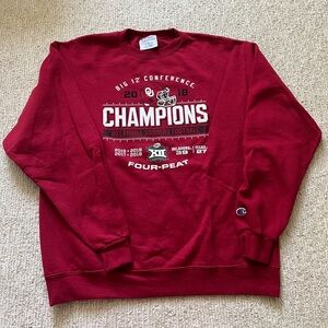 Champion Oklahoma Sooners Vintage Big 12 Champions 4-Peat Sweatshirt